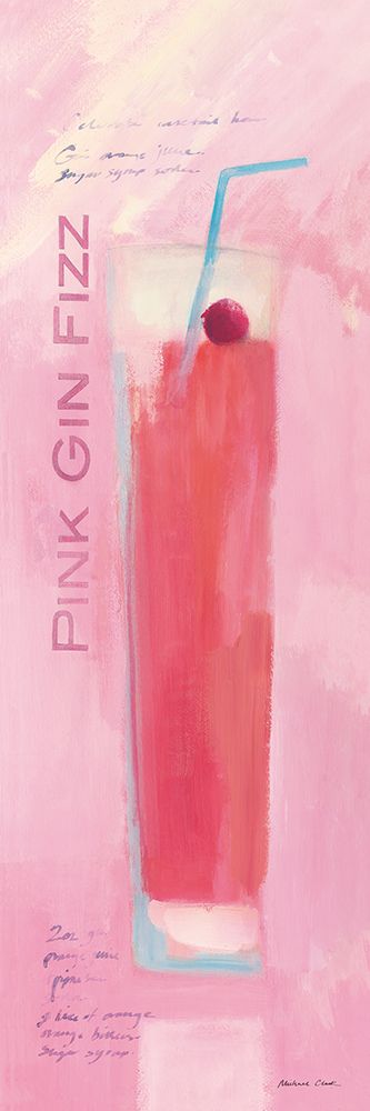 Pink Gin Fizz art print by Michael Clark for $57.95 CAD