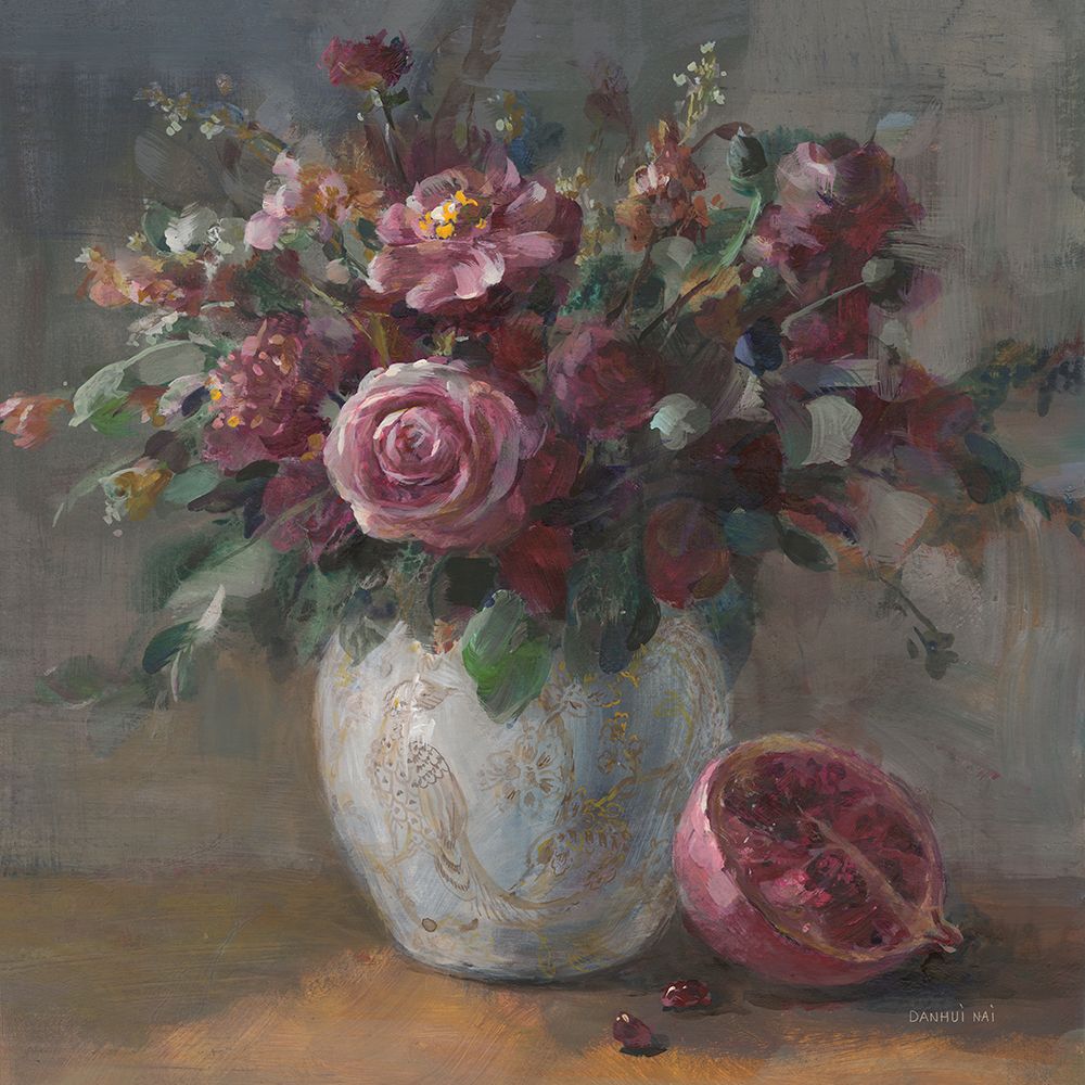 Moody Rich Fall Florals art print by Danhui Nai for $57.95 CAD