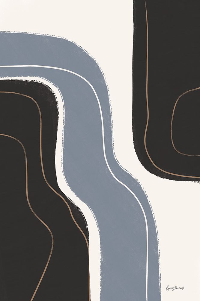 Waterfall Abstract I art print by Becky Thorns for $57.95 CAD