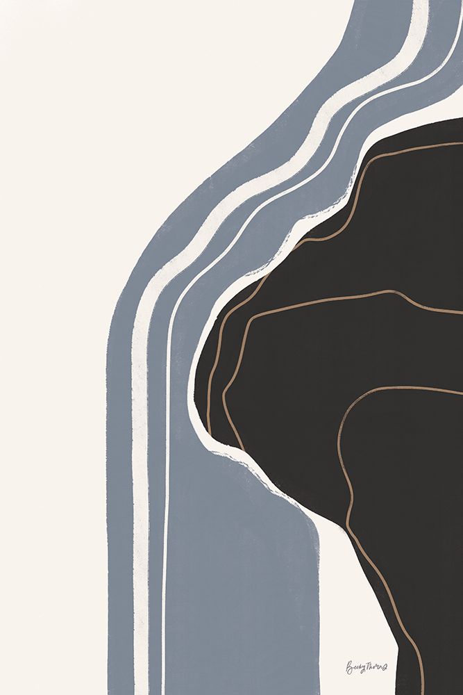 Waterfall Abstract II art print by Becky Thorns for $57.95 CAD