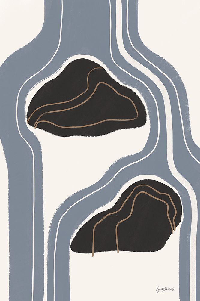 Waterfall Abstract III art print by Becky Thorns for $57.95 CAD