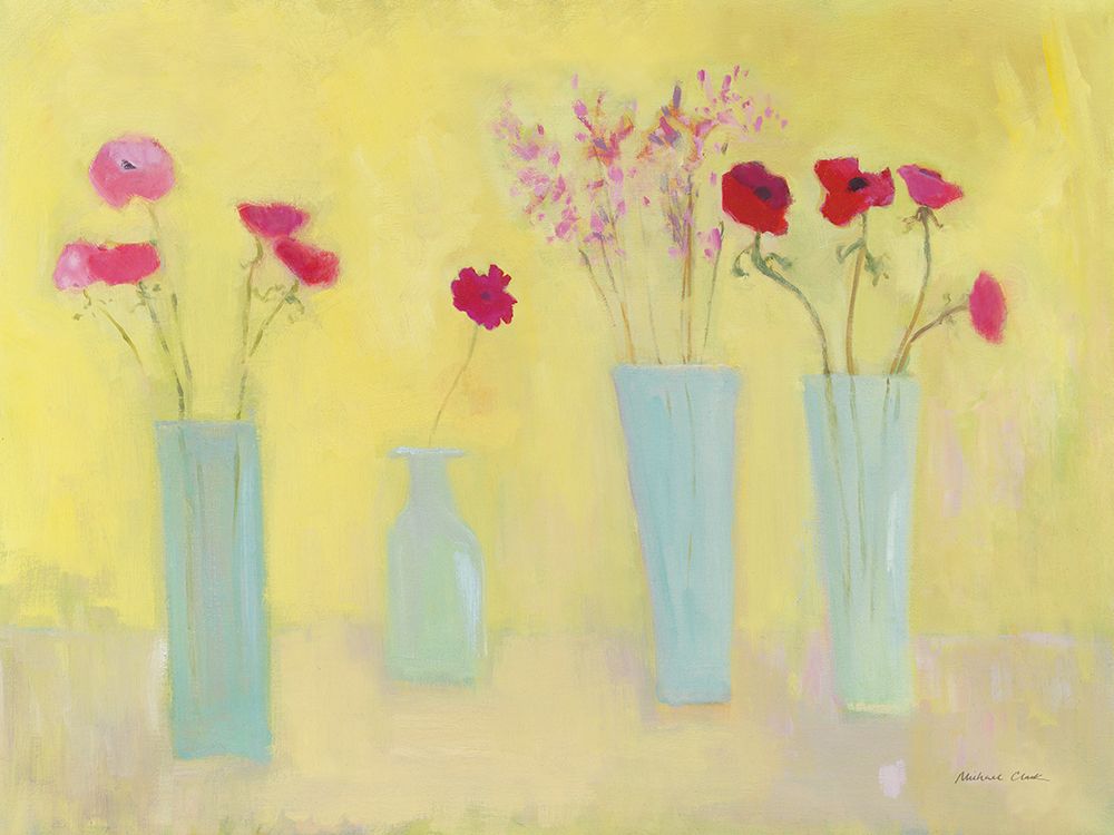 Anemones and Gerbera art print by Michael Clark for $57.95 CAD
