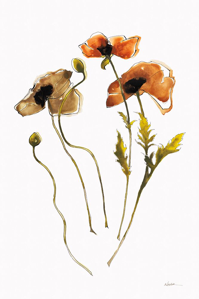 Autumn Orientals Vignette II art print by Shirley Novak for $57.95 CAD