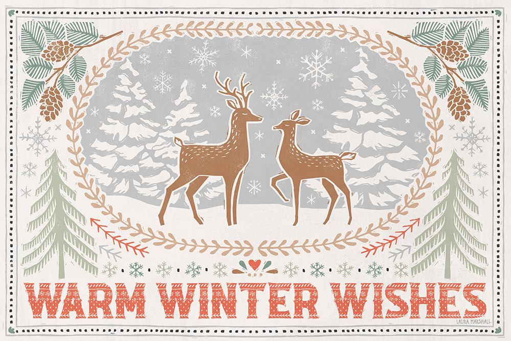 Frosty Forest I White art print by Laura Marshall for $57.95 CAD