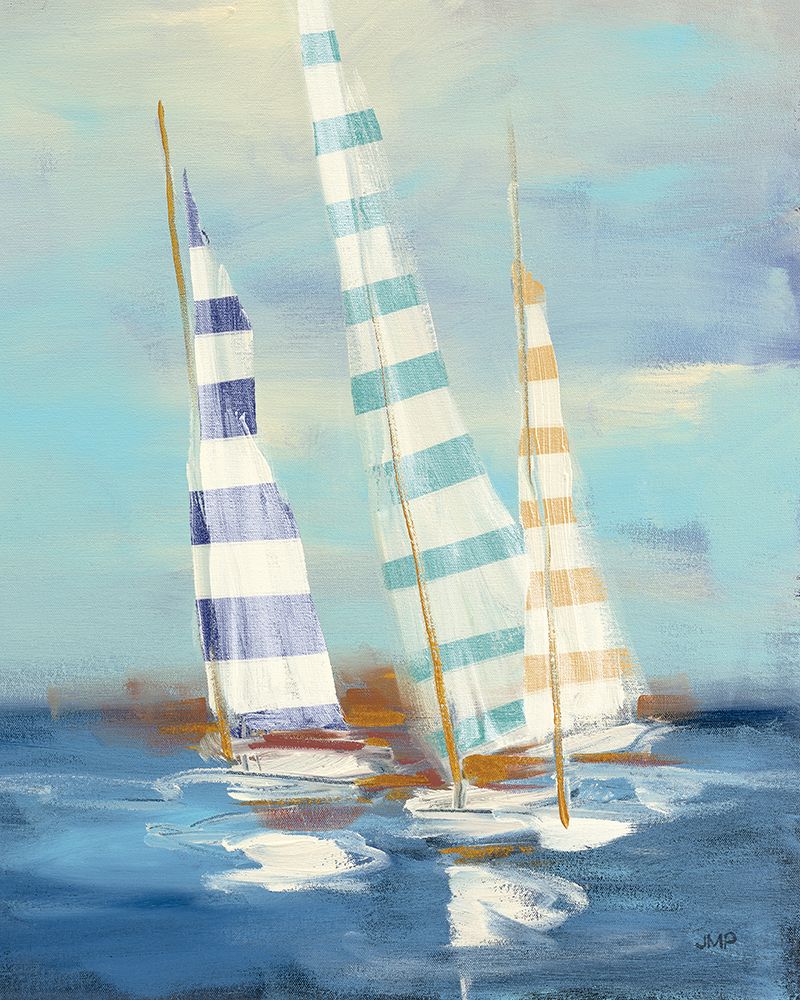 Summer Regatta III Stripes art print by Julia Purinton for $57.95 CAD