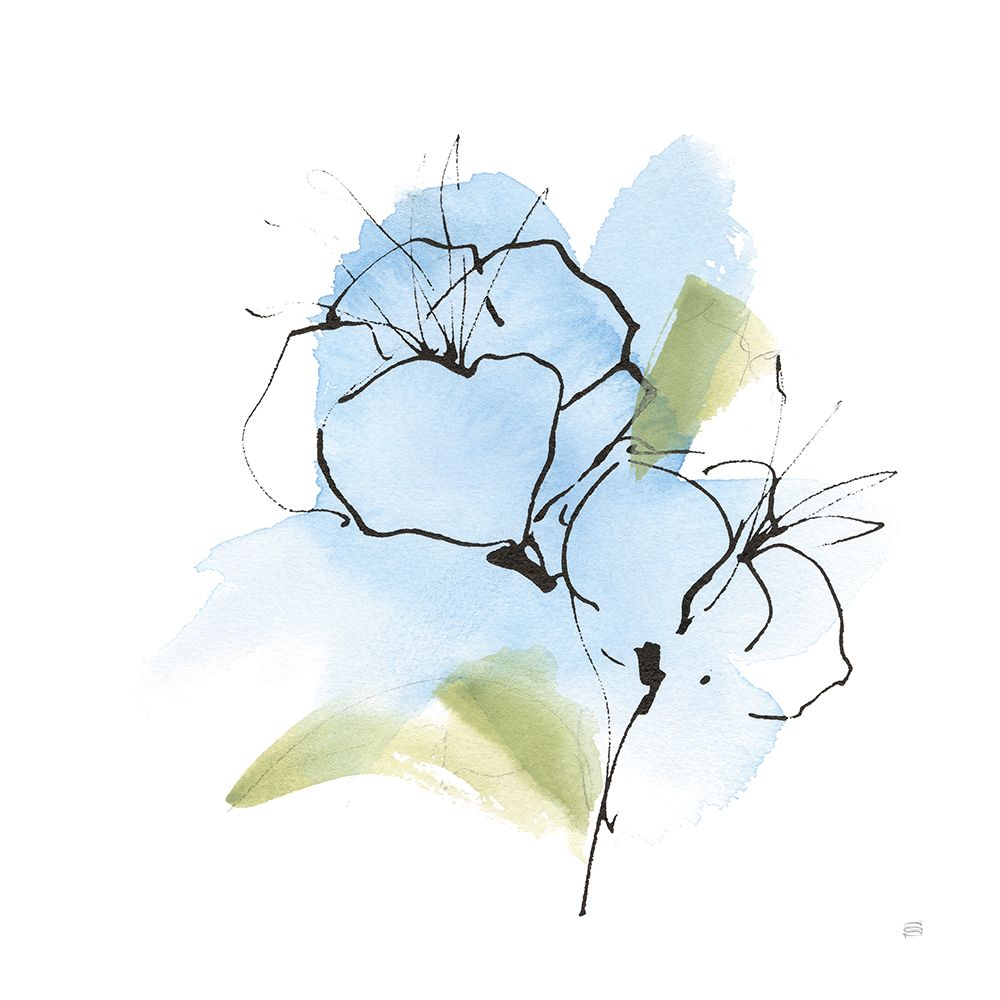 Poppy Blue I art print by Chris Paschke for $57.95 CAD