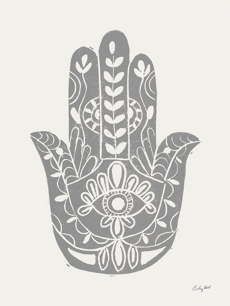 Hamsa I Silver art print by Courtney Prahl for $57.95 CAD