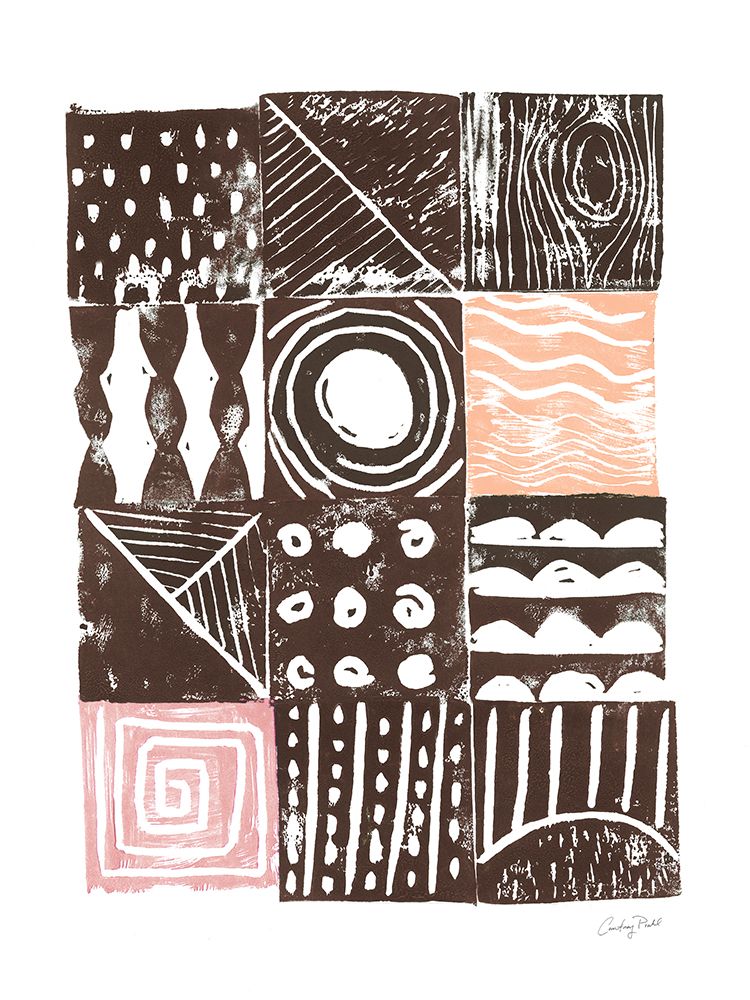 Block Print I Pink art print by Courtney Prahl for $57.95 CAD