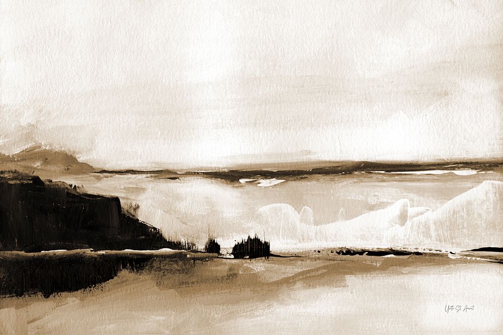 Vintage Landscape Mountainside art print by Yvette St. Amant for $57.95 CAD