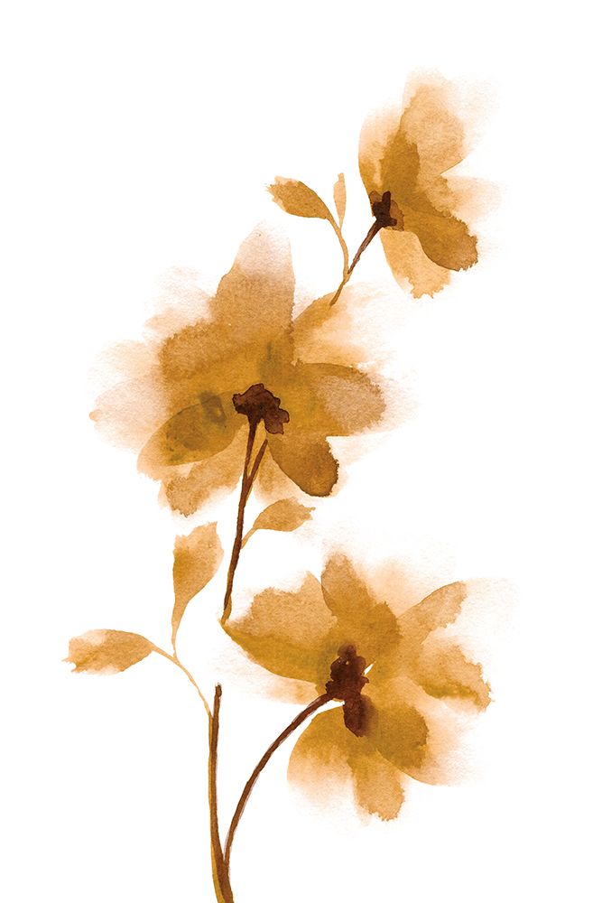 Golden Blooms II art print by Yvette St. Amant for $57.95 CAD