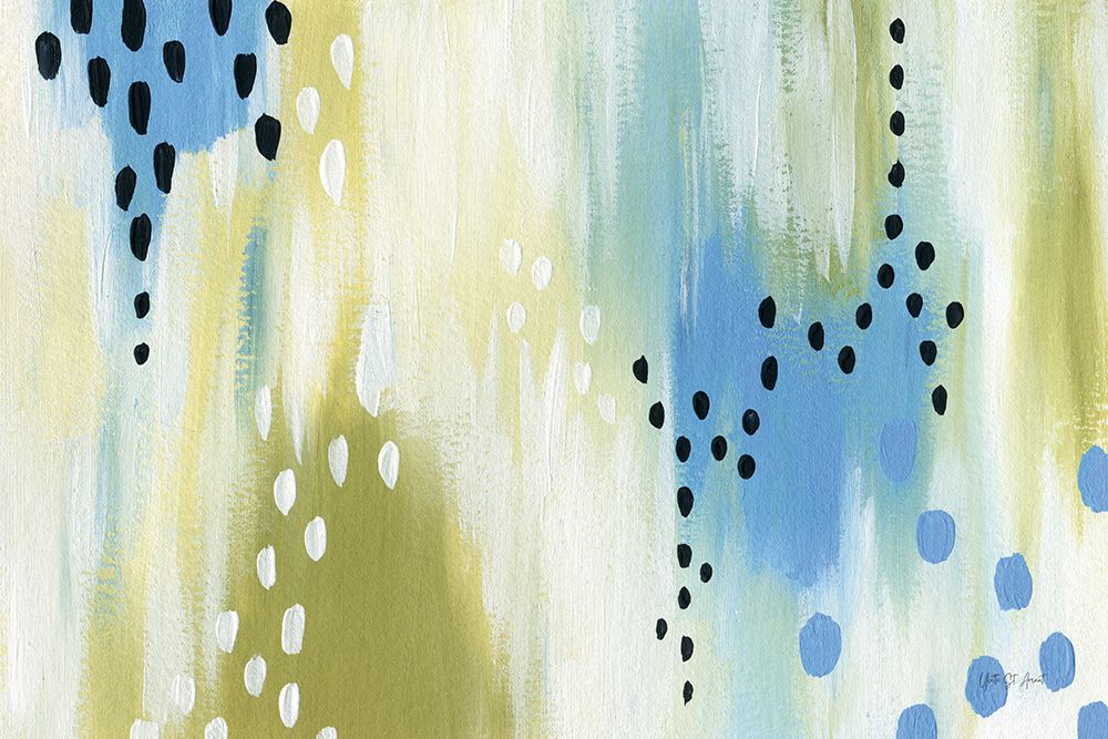 Abstract Aqua Vibe art print by Yvette St. Amant for $57.95 CAD
