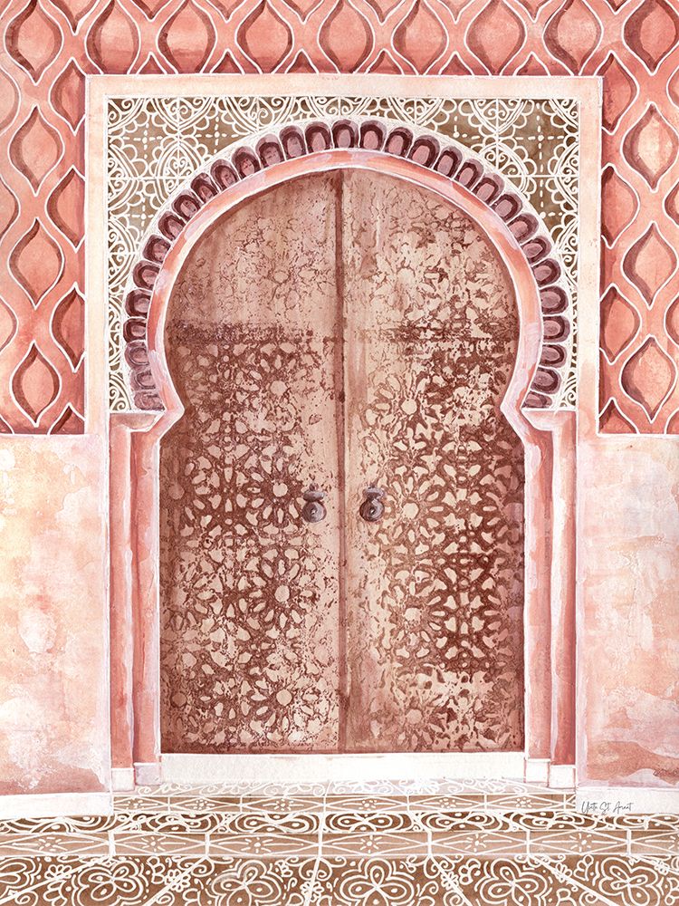 Moroccan Streets Tiled Entrance art print by Yvette St. Amant for $57.95 CAD