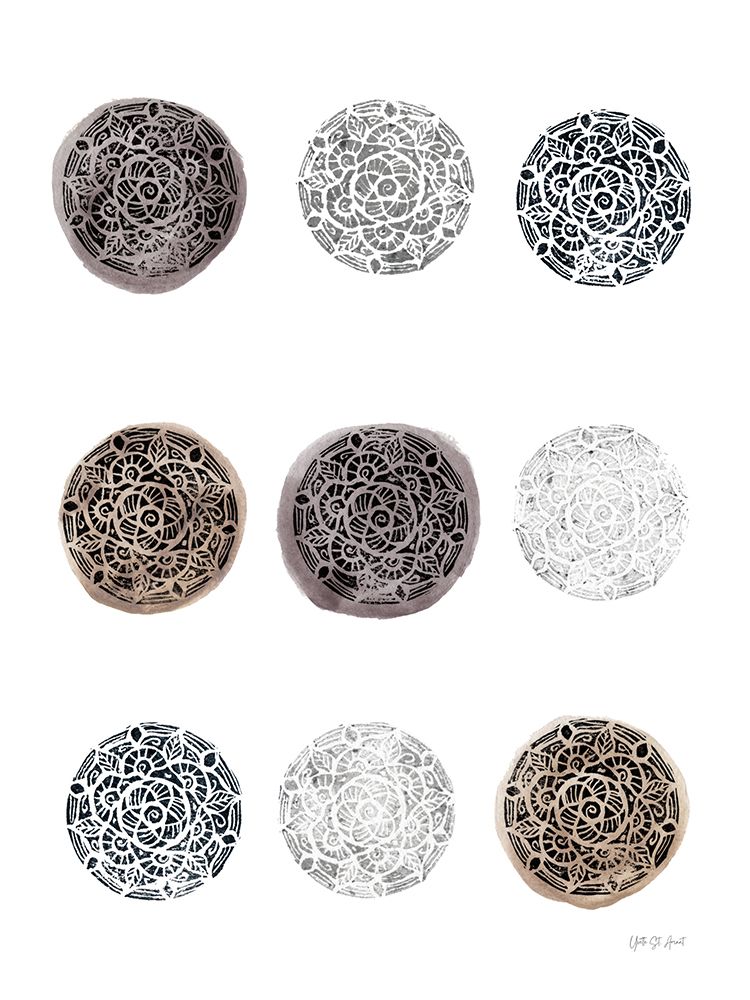 Collected Mandala Stamp I art print by Yvette St. Amant for $57.95 CAD