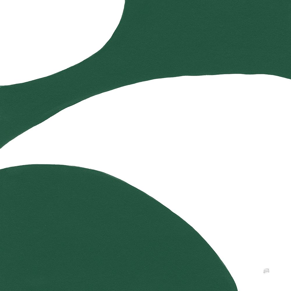 Curvilinear VII Emerald Green art print by Chris Paschke for $57.95 CAD