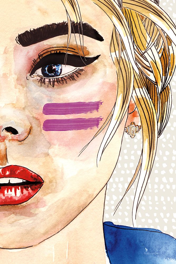 Pop Art Girl art print by Mercedes Lopez Charro for $57.95 CAD