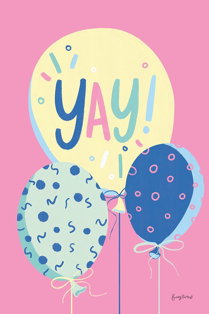 Party Time IV art print by Becky Thorns for $57.95 CAD