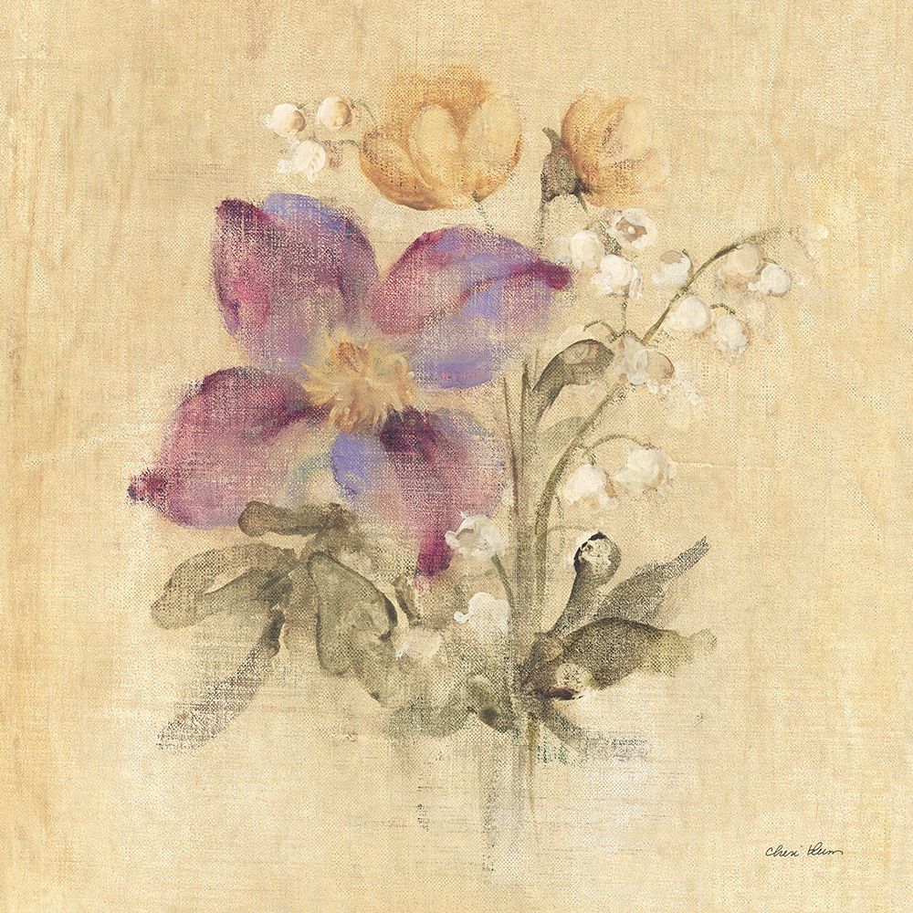 Clematis Nosegay art print by Cheri Blum for $57.95 CAD