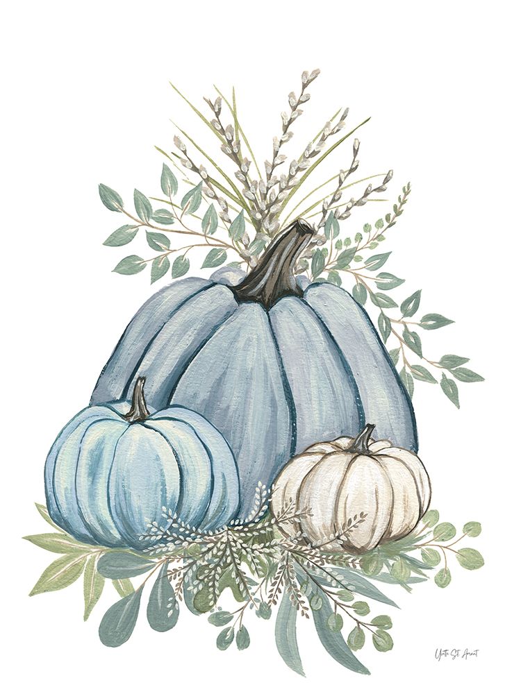 Blue Harvest I art print by Yvette St. Amant for $57.95 CAD