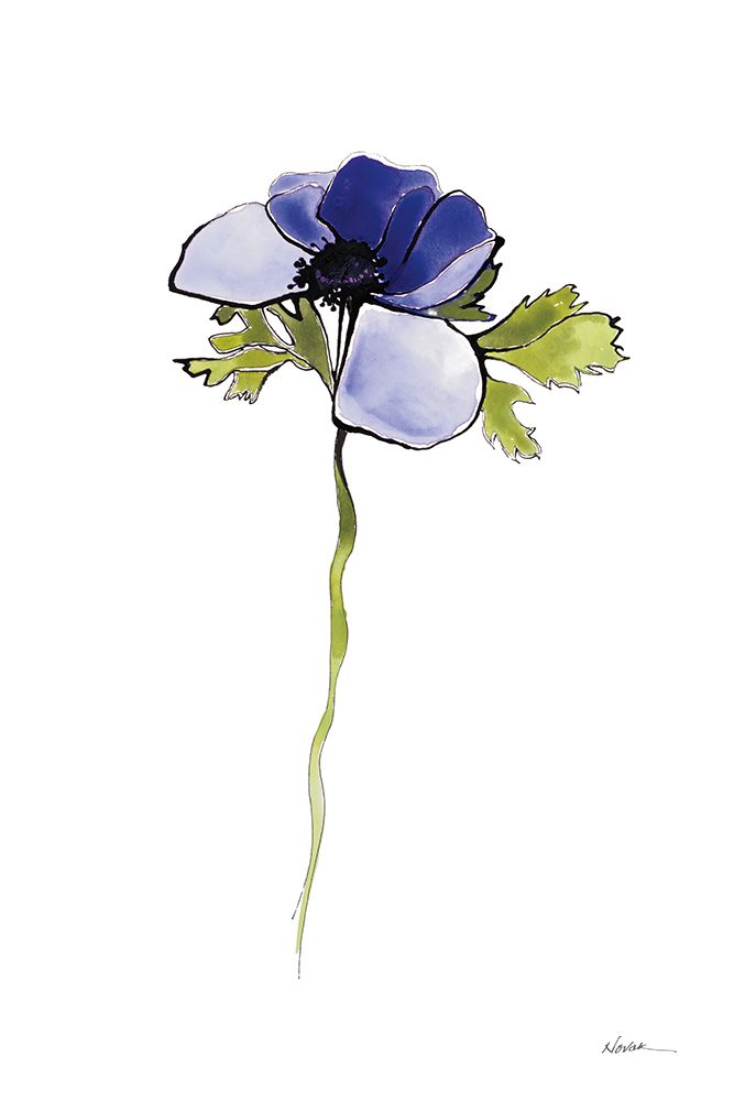 Purple Anemone III art print by Shirley Novak for $57.95 CAD