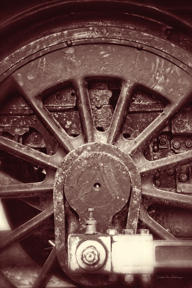Vintage Train II Sepia art print by Debra Van Swearingen for $57.95 CAD