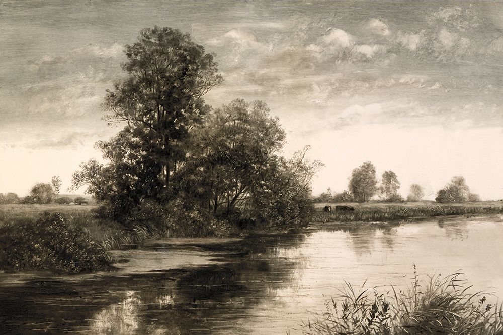 Pastoral Pond Landscape art print by Wild Apple Portfolio for $57.95 CAD