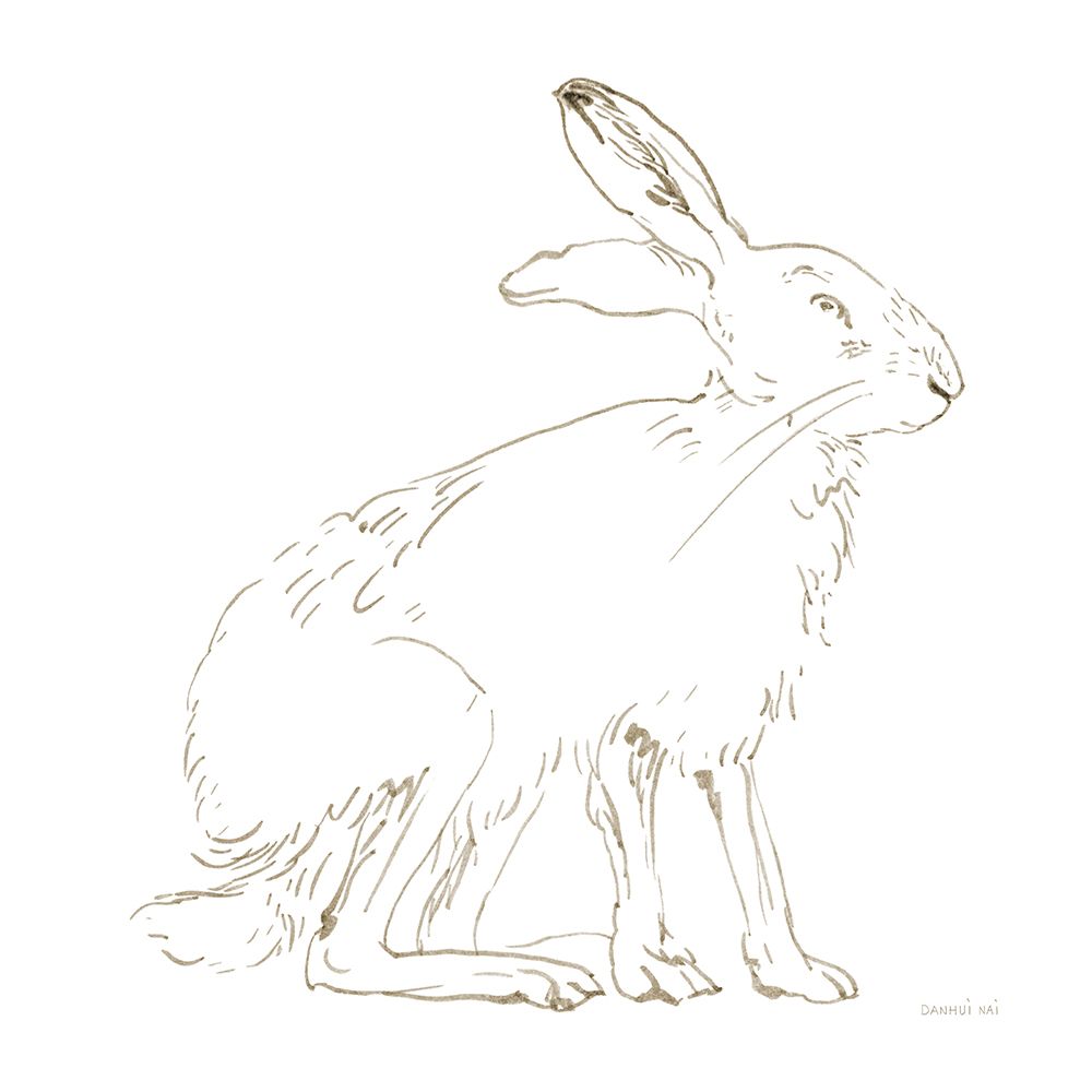 Country Hare art print by Danhui Nai for $57.95 CAD