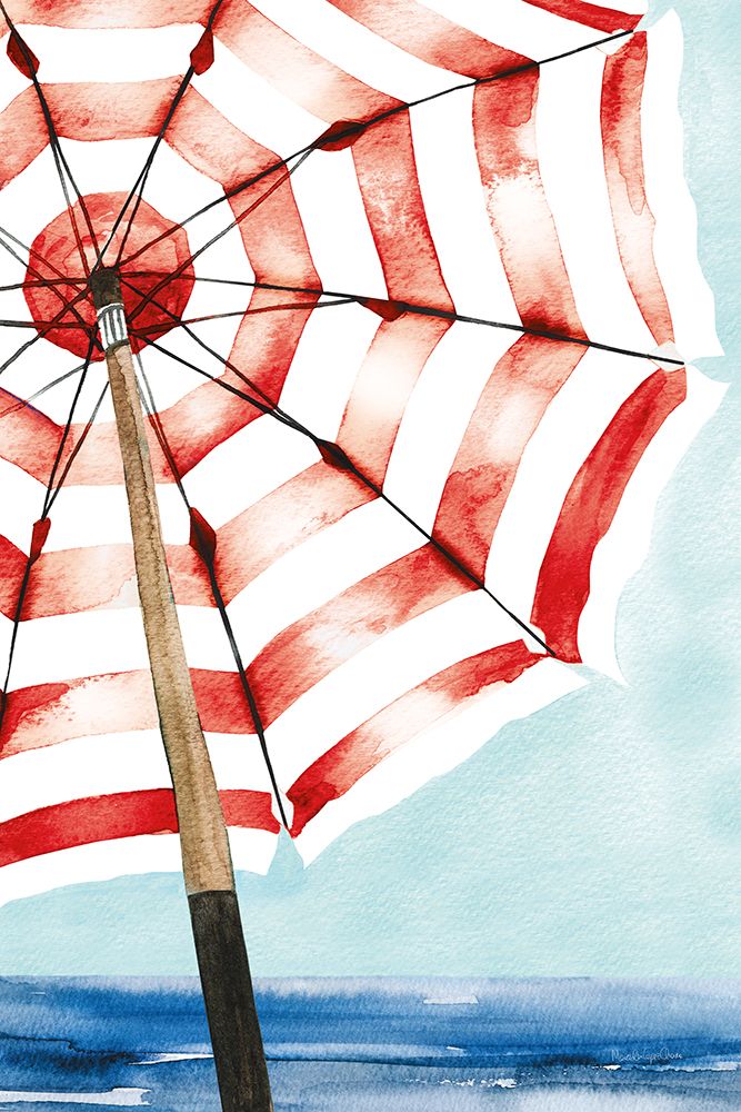 Surf and Sun I Red art print by Mercedes Lopez Charro for $57.95 CAD