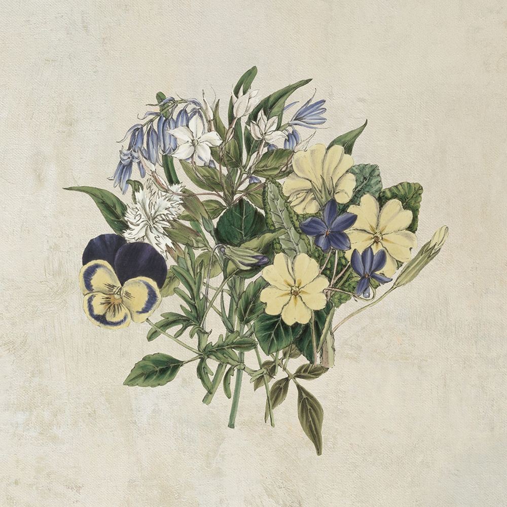 Pansy Party I Textured art print by Wild Apple Portfolio for $57.95 CAD