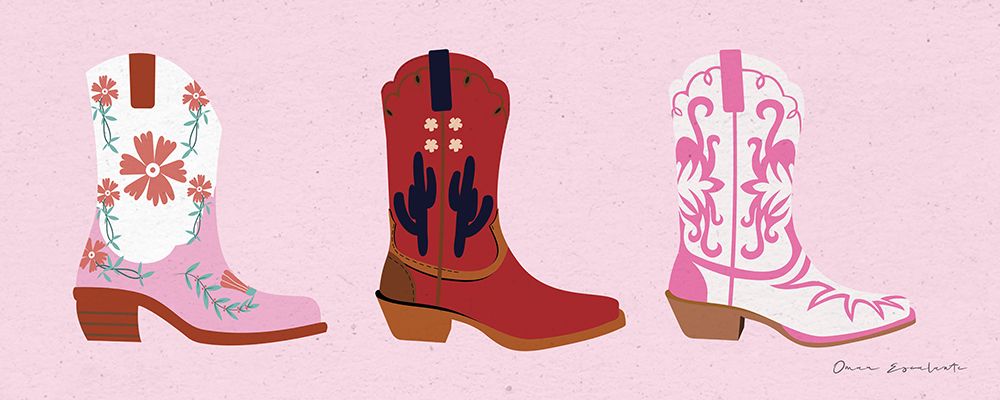 Cowgirly VI Flipped art print by Omar Escalante for $57.95 CAD
