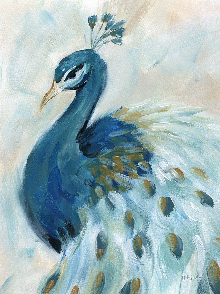 Pretty Peacocks II art print by Yvette St. Amant for $57.95 CAD
