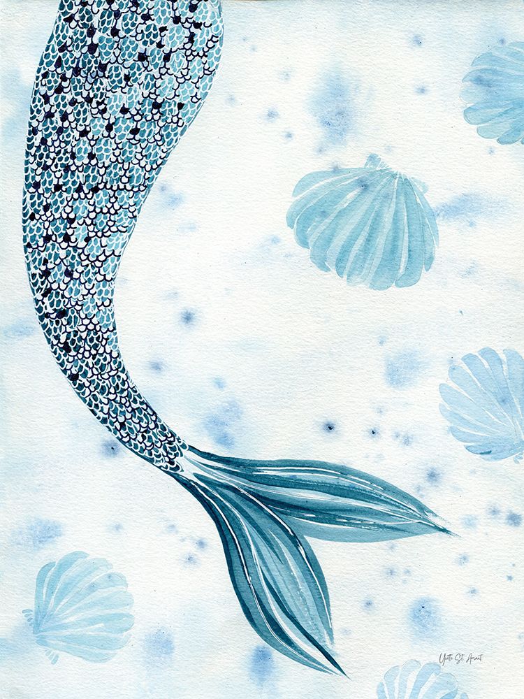 Mermaid Tail I art print by Yvette St. Amant for $57.95 CAD