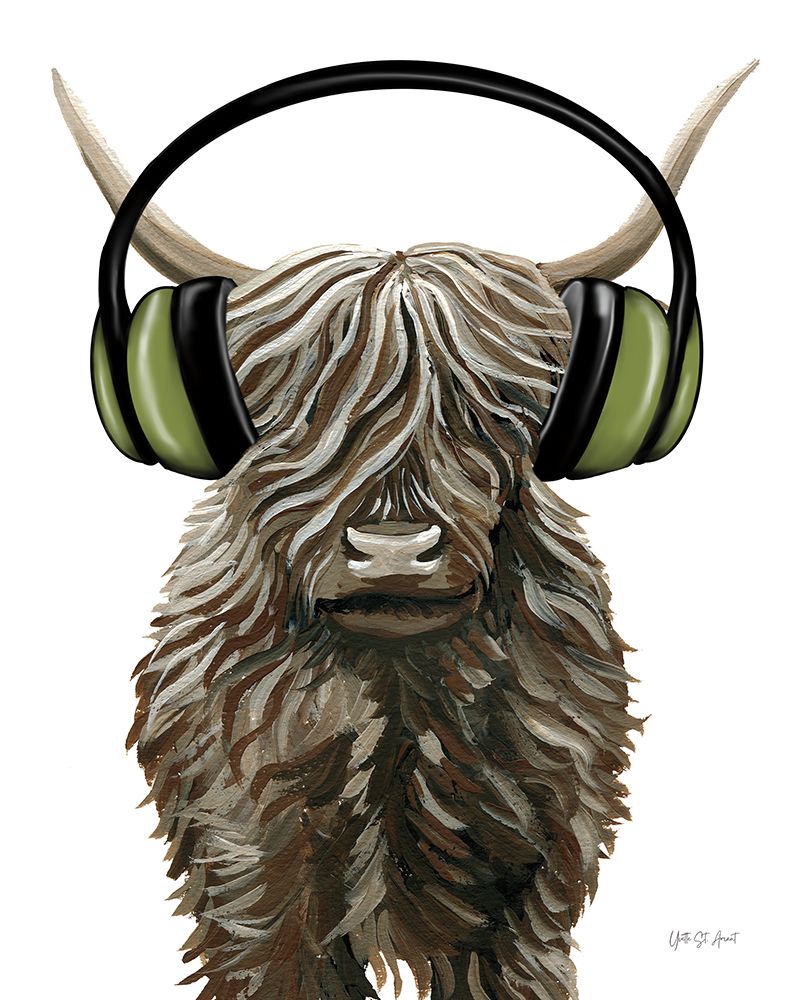 Music Cow art print by Yvette St. Amant for $57.95 CAD