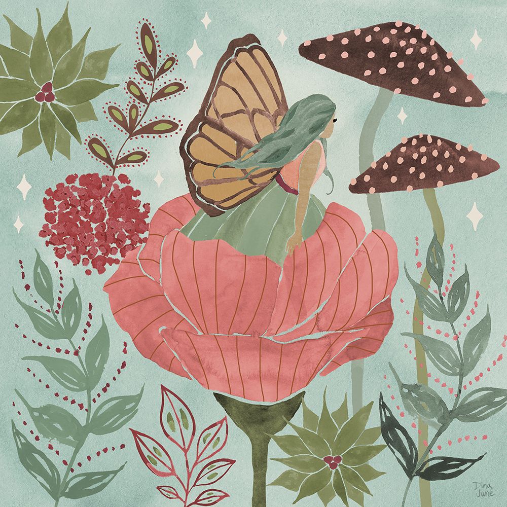 Floralscape Fairies II art print by Dina June for $57.95 CAD