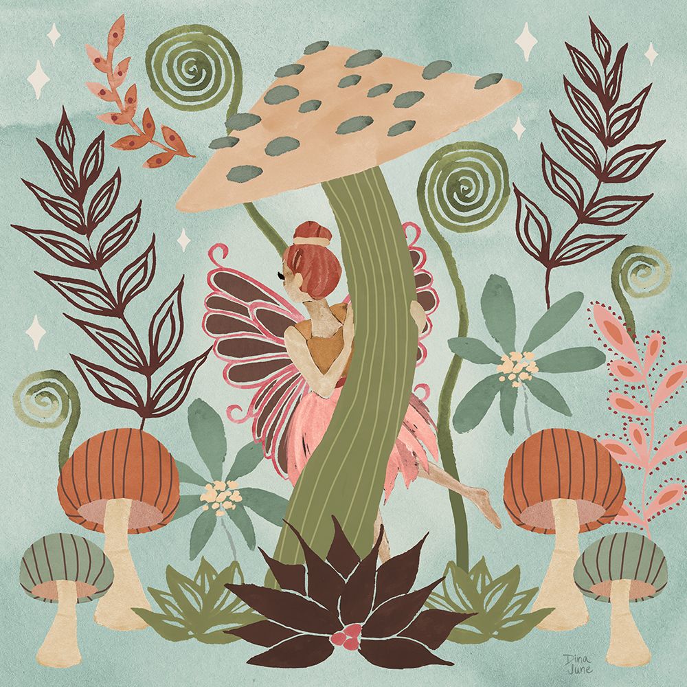Floralscape Fairies III art print by Dina June for $57.95 CAD