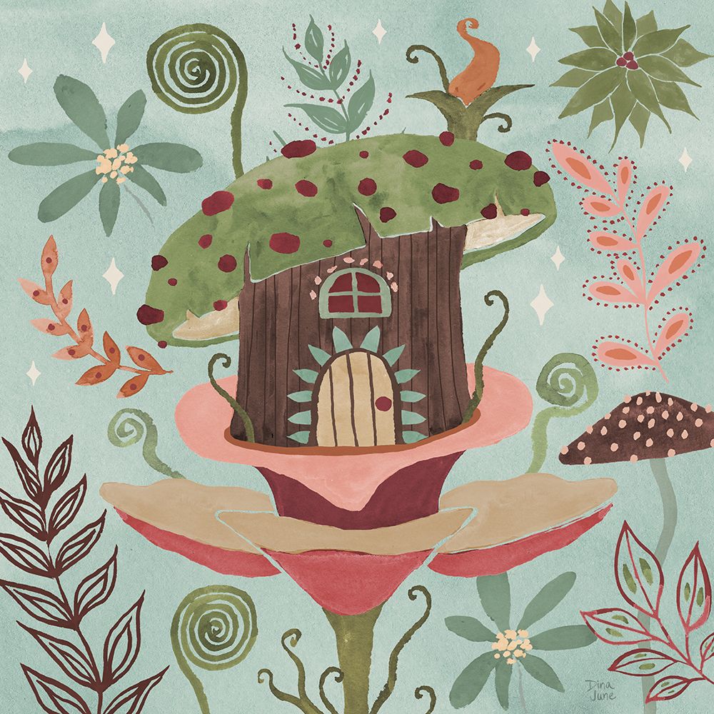 Floralscape Fairies IV art print by Dina June for $57.95 CAD