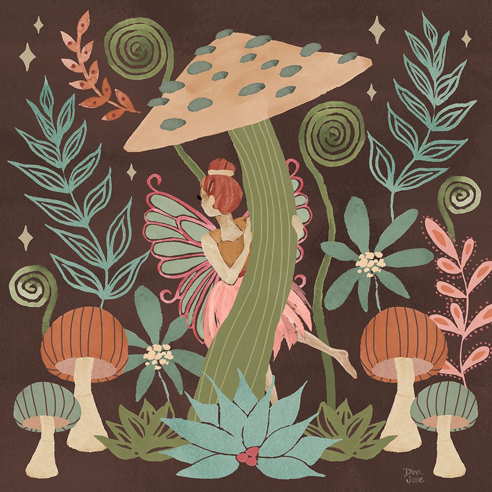 Floralscape Fairies III Dark art print by Dina June for $57.95 CAD