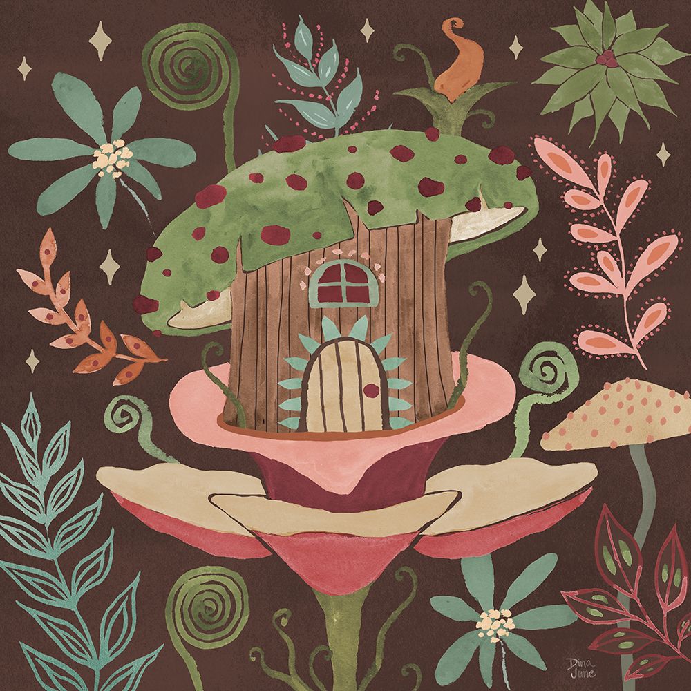 Floralscape Fairies IV Dark art print by Dina June for $57.95 CAD