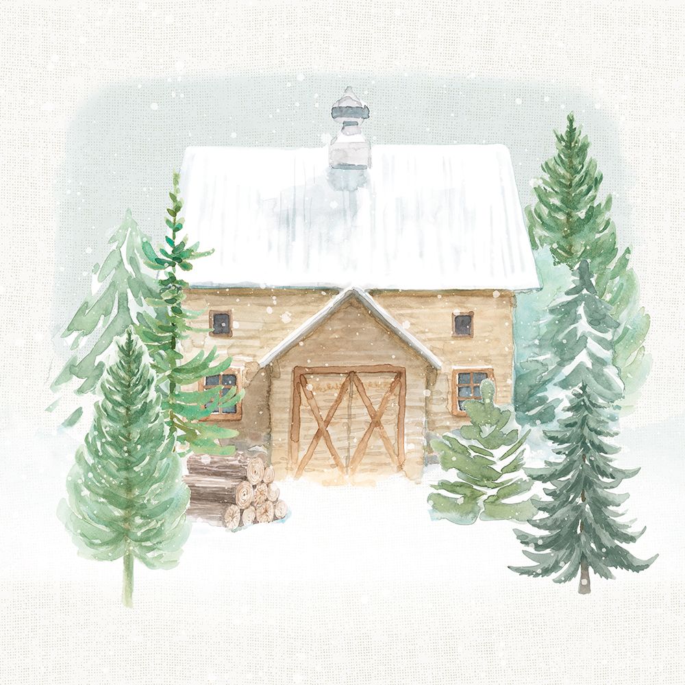 Wooded Winter II art print by Beth Grove for $57.95 CAD