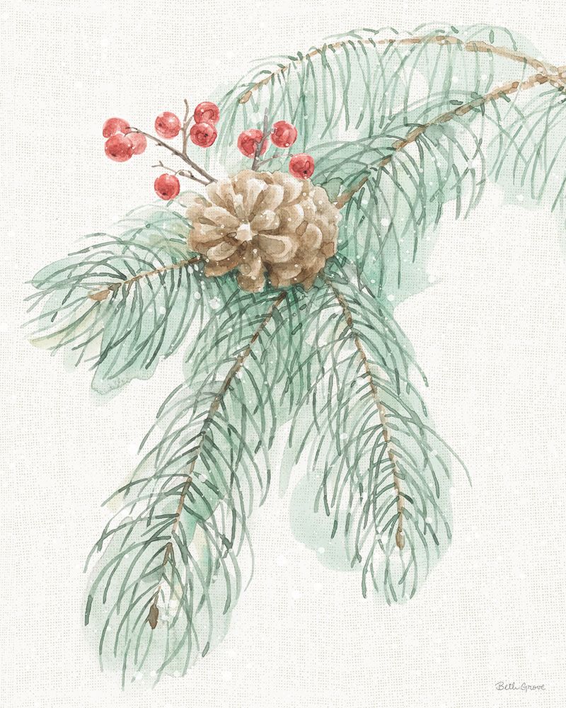 Wooded Winter IX art print by Beth Grove for $57.95 CAD