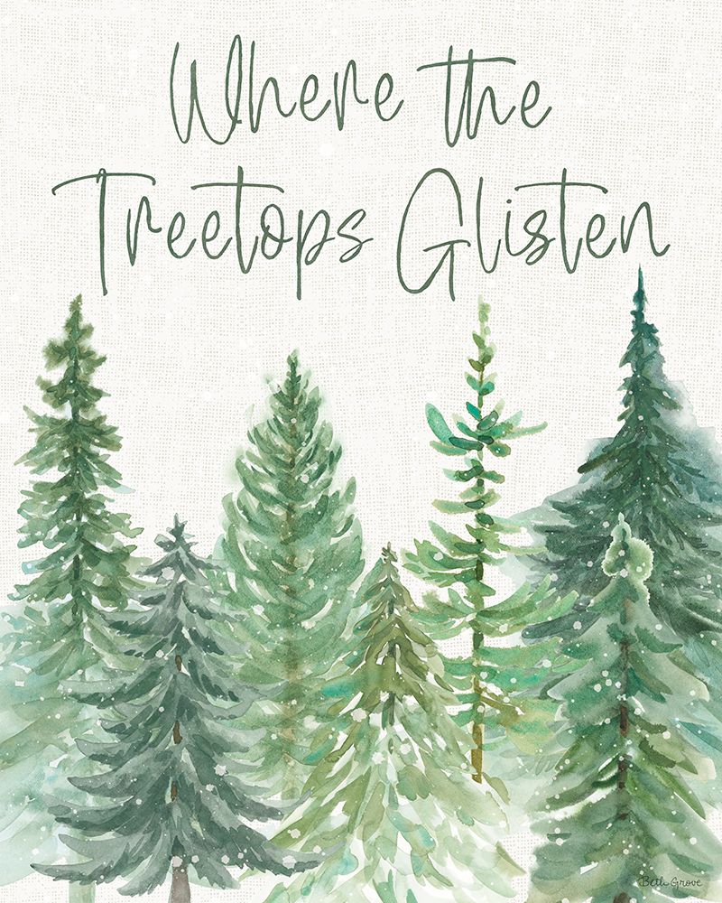 Wooded Winter X art print by Beth Grove for $57.95 CAD