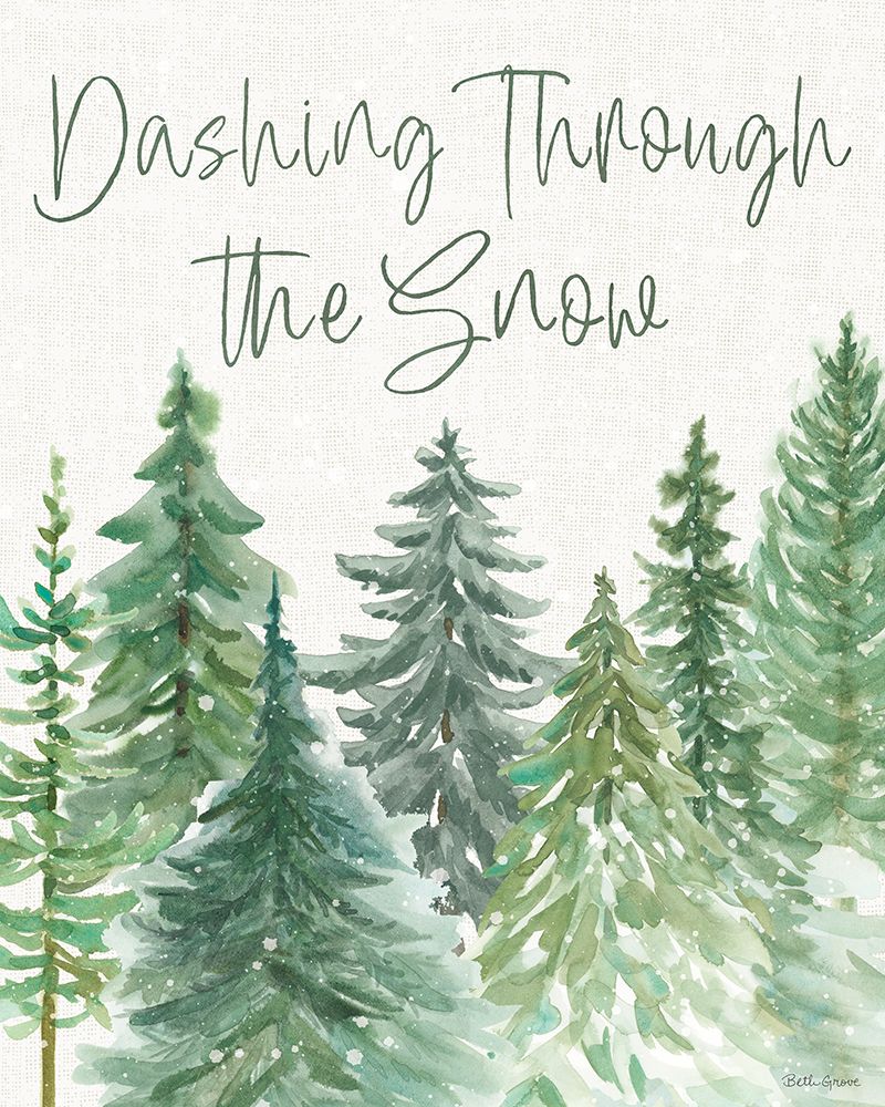 Wooded Winter XI art print by Beth Grove for $57.95 CAD