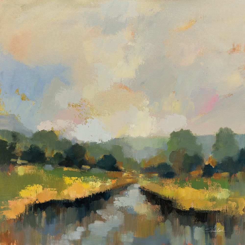 Amber Riverbank art print by Silvia Vassileva for $57.95 CAD