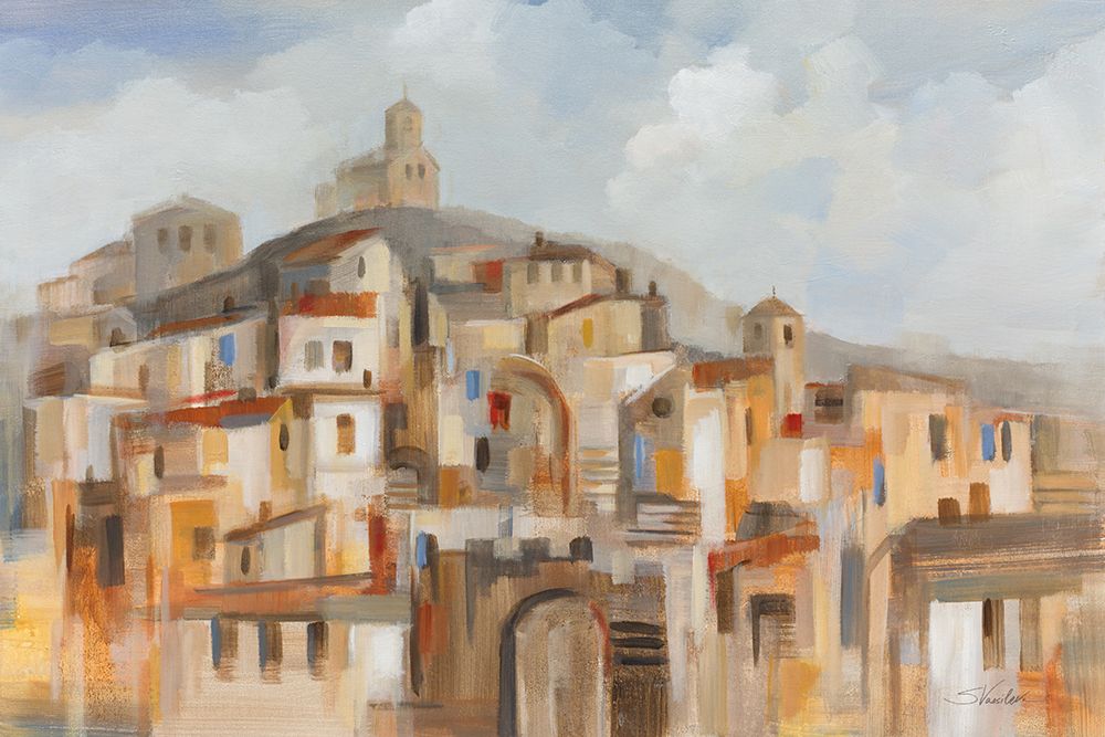 Town on the Hill art print by Silvia Vassileva for $57.95 CAD