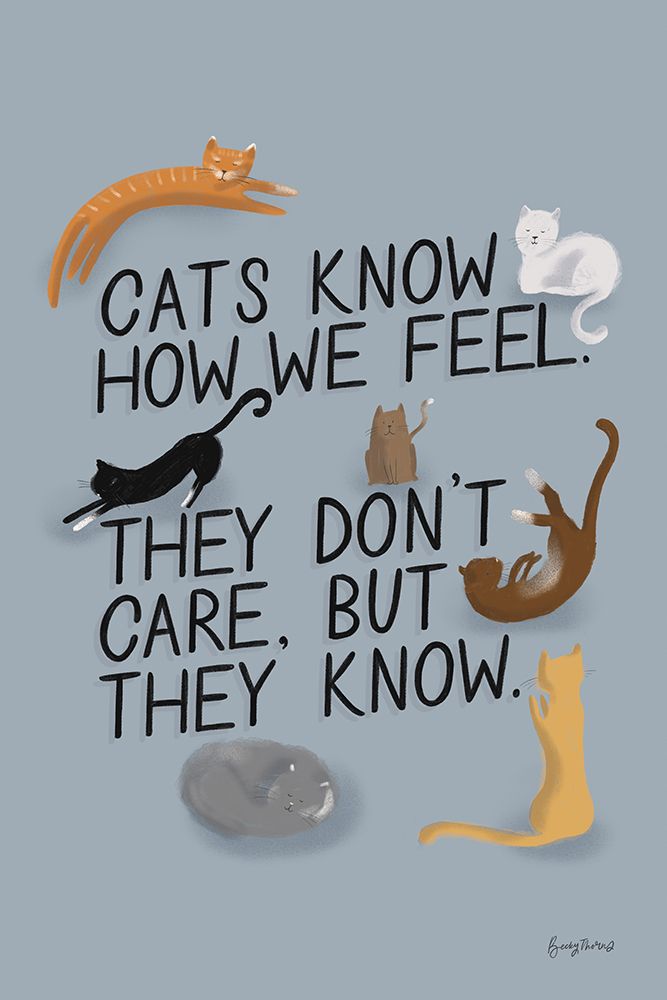 Ode to Cats Dark with Black art print by Becky Thorns for $57.95 CAD