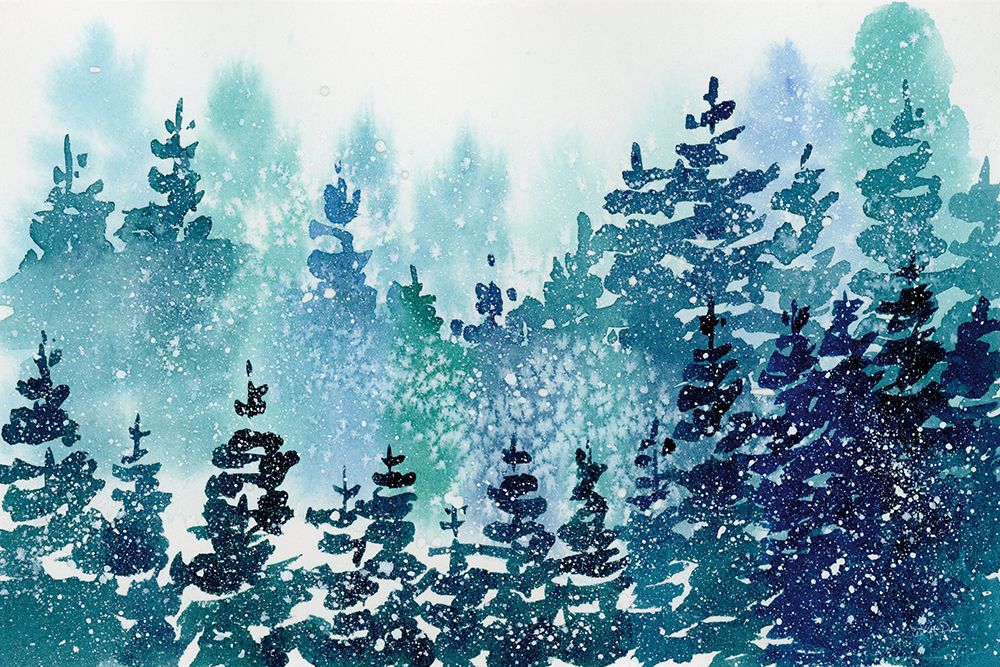 Christmas Forest art print by Katrina Pete for $57.95 CAD