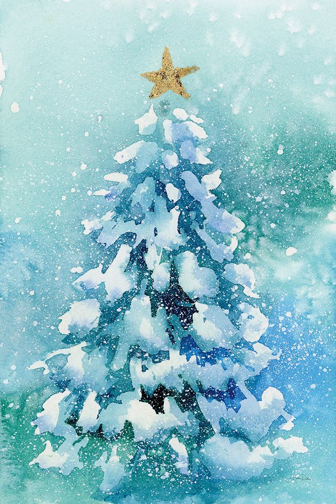 Woodland Christmas Tree art print by Katrina Pete for $57.95 CAD
