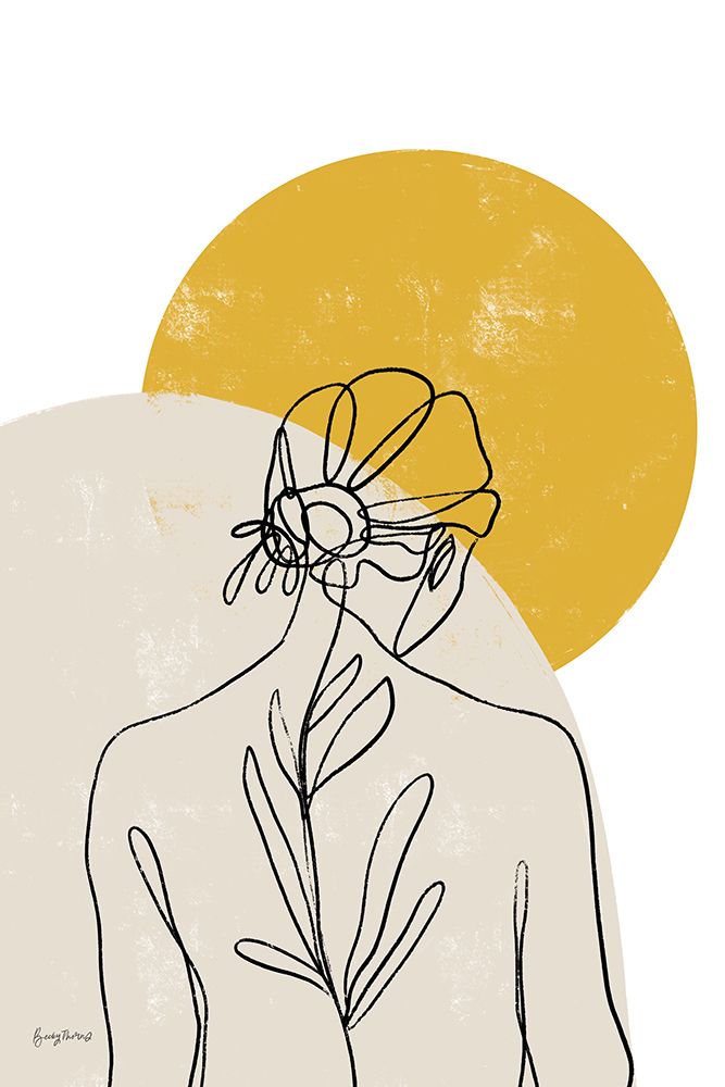 Planted I Round Sun art print by Becky Thorns for $57.95 CAD