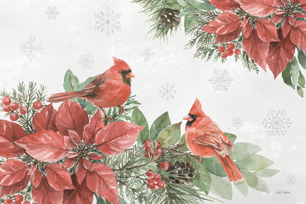 Feathered Festivities I art print by Leslie Trimbach for $57.95 CAD