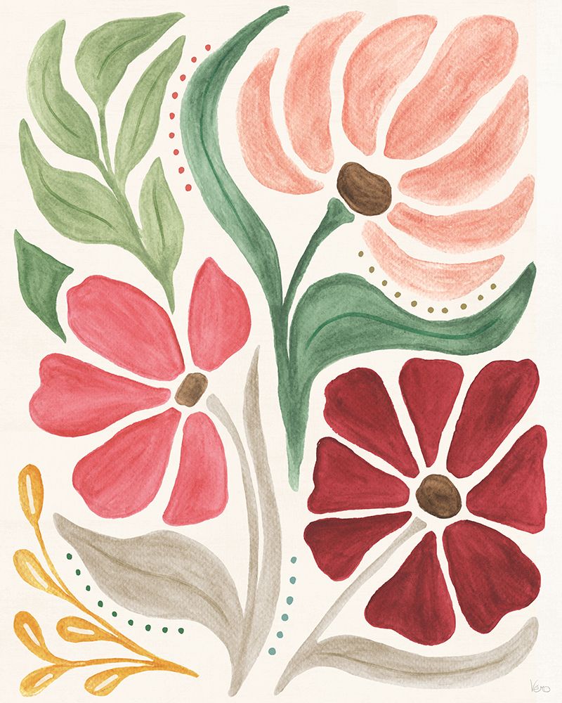 Modern Petals II art print by Veronique Charron for $57.95 CAD