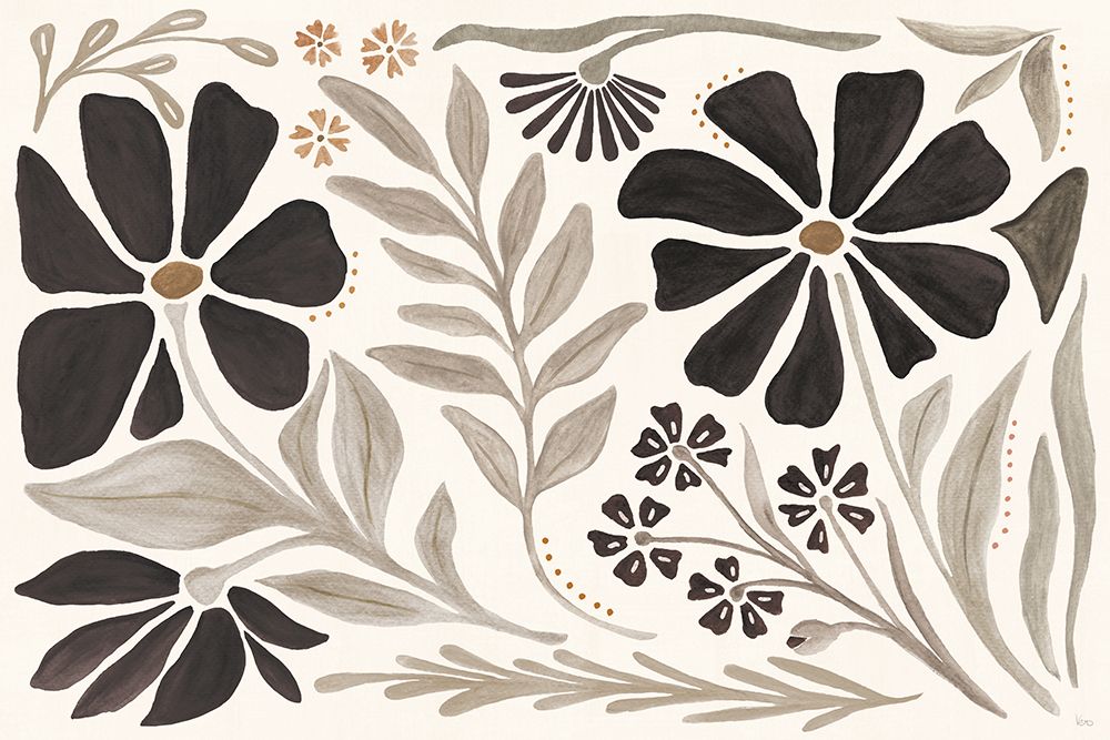 Modern Petals I Neutral art print by Veronique Charron for $57.95 CAD